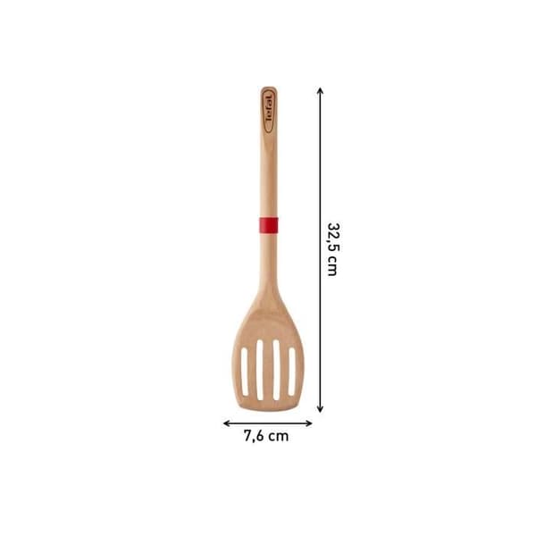TEFAL INGENIO Vinklad spatel i bokträ och platinasilikon 32 cm K2303314