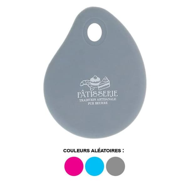Racleur poêle - Lily cook - Corne de Pâtissier - Silicone - Grå - 100 mm x 127 mm