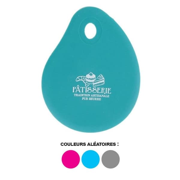 Racleur poêle - Lily cook - Corne de Pâtissier - Silicone - Grå - 100 mm x 127 mm