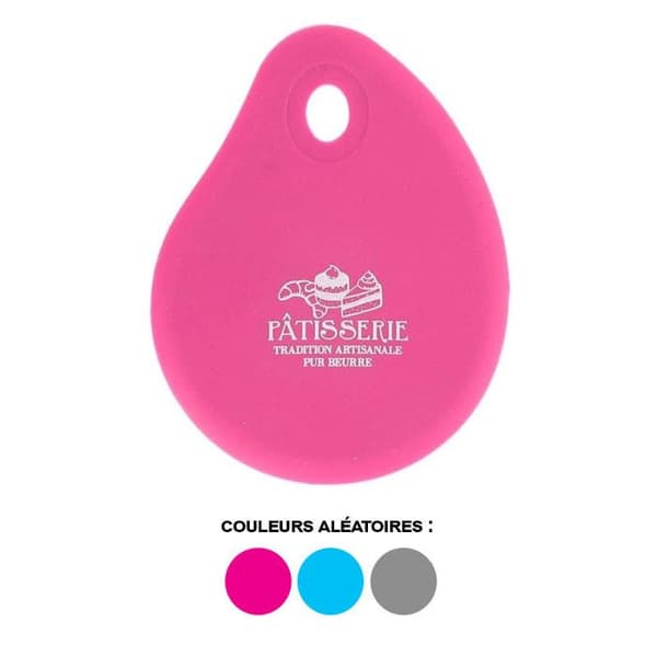 Racleur poêle - Lily cook - Corne de Pâtissier - Silicone - Grå - 100 mm x 127 mm