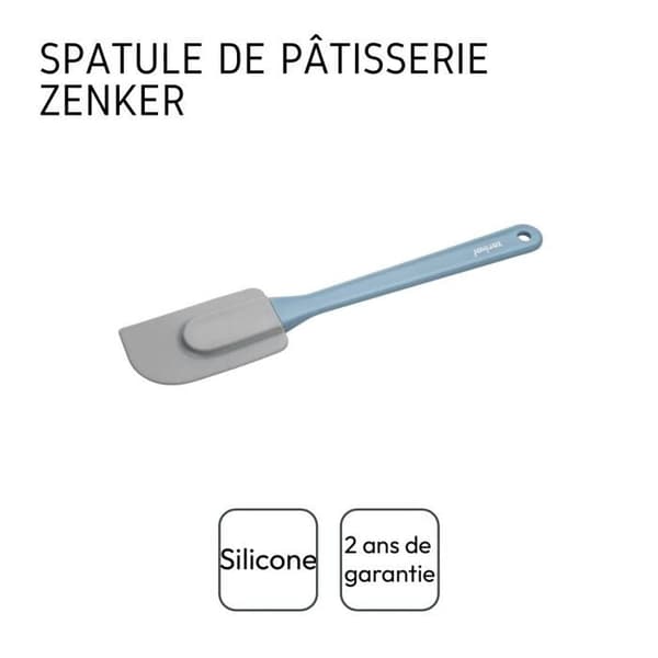 Siliconslev - Zenker - Sweet Sensation - 26,5 cm - Tålbar upp till 230°C - Grå och blå