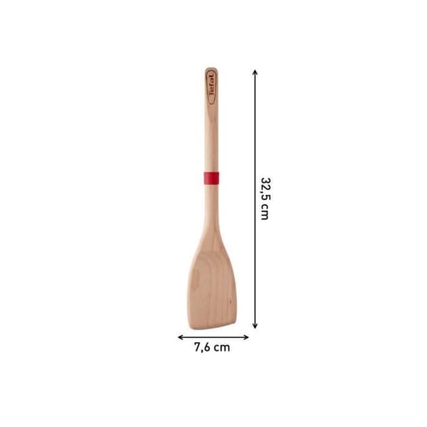 TEFAL INGENIO Vinklad spatel i bokträ och platinasilikon 33 cm K2300814