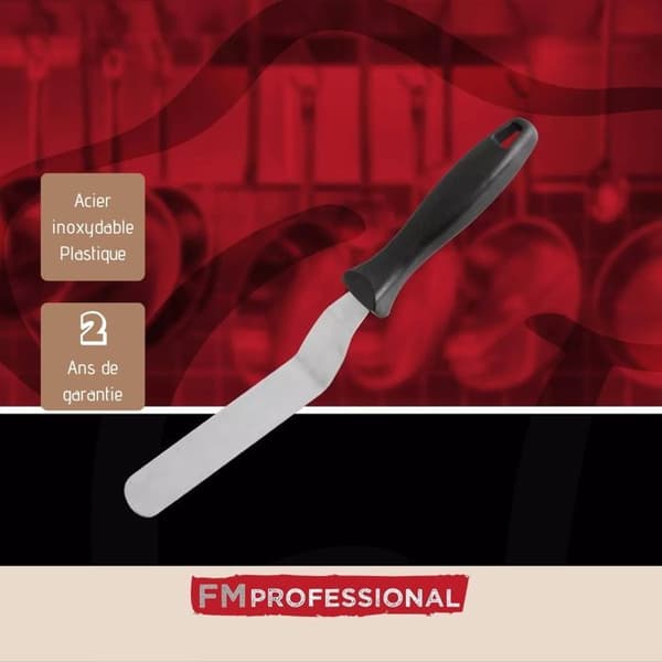 Slickerad vinklad bakspade i rostfritt stål 29 cm FM Professional Bageri