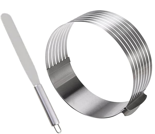 Skärband för sockerkaka 24 - 30 cm + spatel
