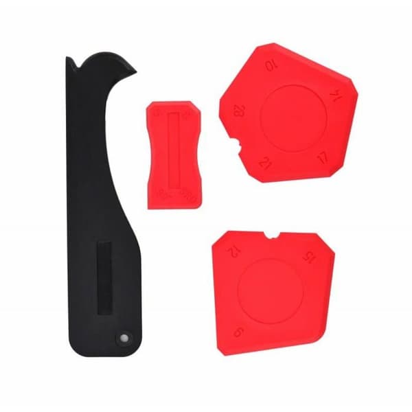 Spatula - maryse - crepe rake Awtools - AW27701 - Silikonspatlar med kniv 4 delar ()