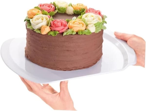 OBOSOE Cake Lifter Spatula Transfer Tool för enkel Cake Pizza och rörliga släta kanter Robust design för hembakande och köksbruk