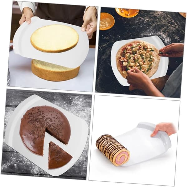 OBOSOE Cake Lifter Spatula Transfer Tool för enkel Cake Pizza och rörliga släta kanter Robust design för hembakande och köksbruk