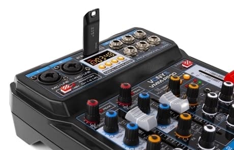 Vonyx VMM-P500 4 kanaler musik mixer 4Ch/BT/MP3/US