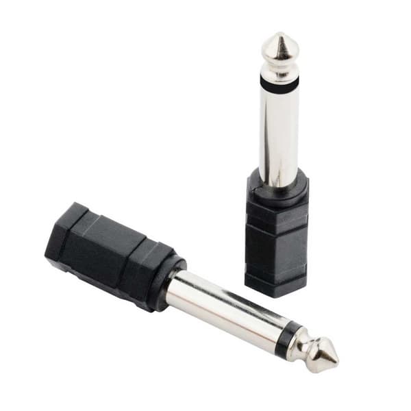 2-pakkaus äänisovitin 3,5 mm AUX-6,3 mm: n stereosovittimen teleplug