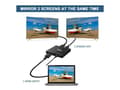 Miniatyrbillede 4 af 6: Udstyr 332715 - HDMI - 2x HDMI - 3840 x 2160 pixels - sort - aluminium - 4K Ultra HD (332715)