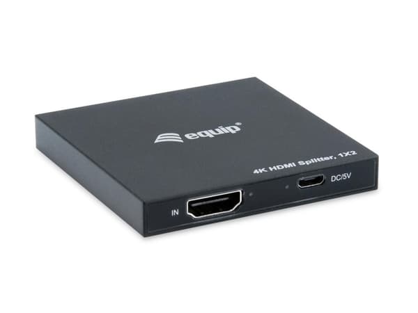Utrusta 332715 - HDMI - 2x HDMI - 3840 x 2160 pixlar - svart - aluminium - 4K Ultra HD (332715)