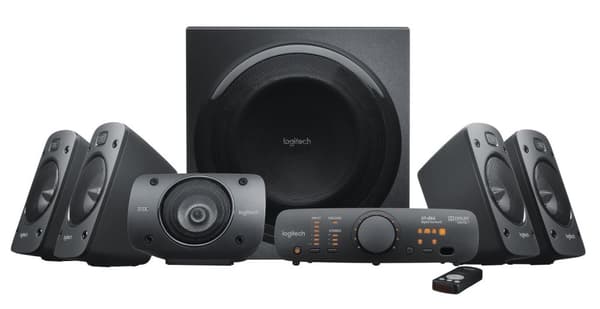 Logitech Z906 - 5.1-kanals hemmabiohögtalarsystem - 500 watt (totalt) (980-000468)