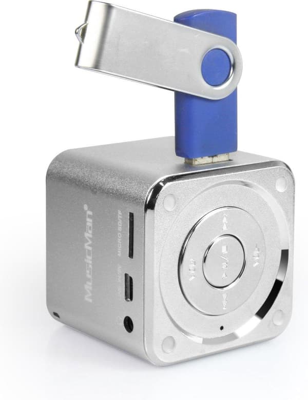 Technaxx Mini Musicman - Bærbar højttaler - Sølv