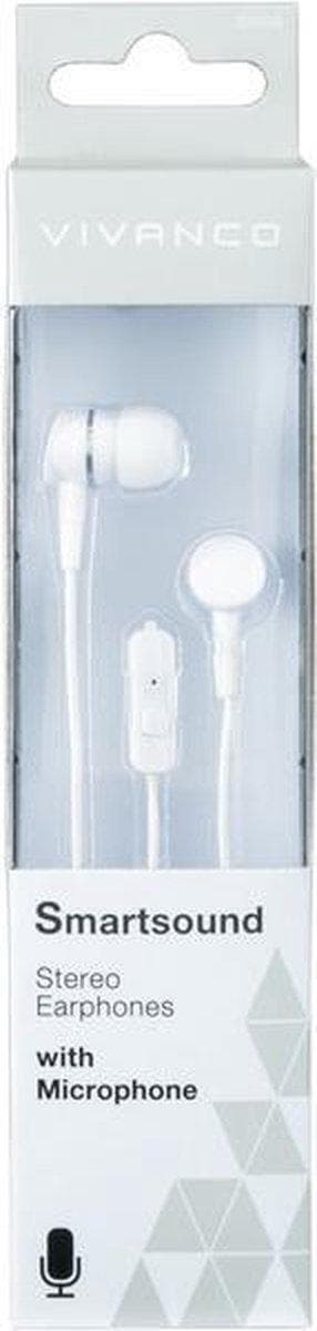 Vivanco SMARTSOUND WHITE HiFi In Ear -kuulokkeet Valkoinen
