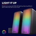 Miniatyrbild 3 av 10: Trust GXT 611 Wezz - Upplyst 2.0 RGB högtalarset - 12W toppeffekt - svart