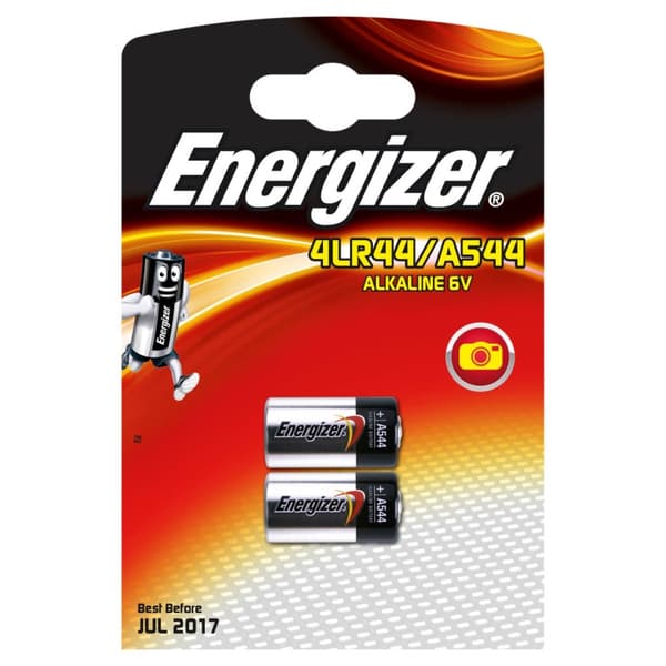 Energizer Batteri  4LR44/A544 Alkaline 2-pack