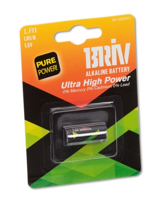 Batteri LR1 Alkalisk 1,5V, 1/6/36 - 1 stk