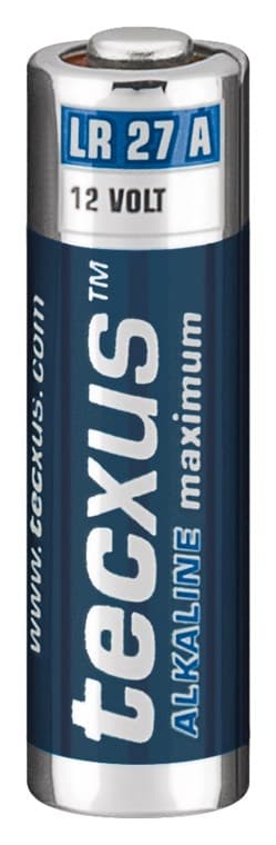 tecxus LR27/A27 batteri, 1 stk. blister alkaline mangan batteri, 12 V