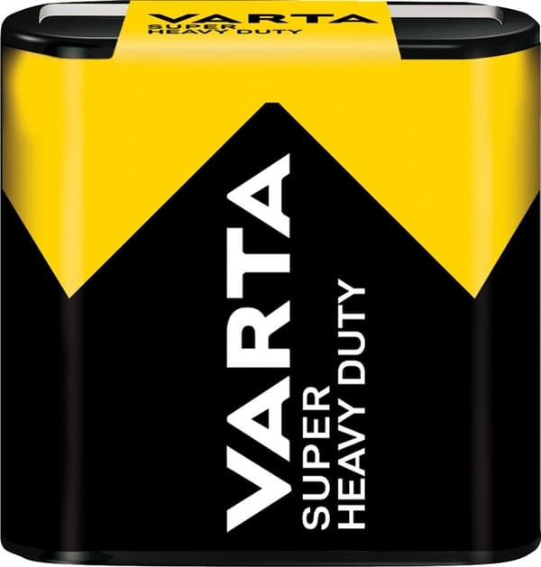 Varta 3R12/Flat (2012) batteri, 1 stk. blister Zink- carbon batteri, 4,5 V