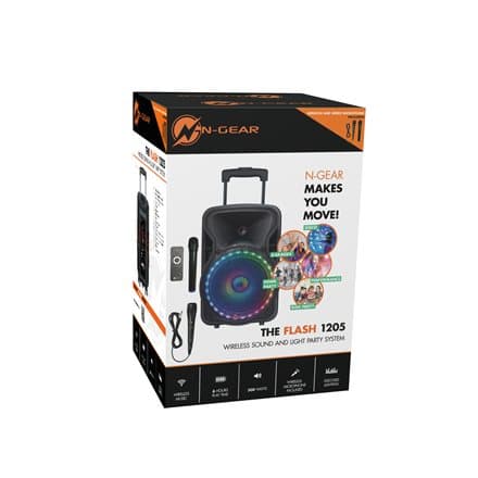 N-GEAR FLASH THE FLASH 1205/ BT repro/ 300W/ USB/ MICRO SD/ DO/ 2x MIC