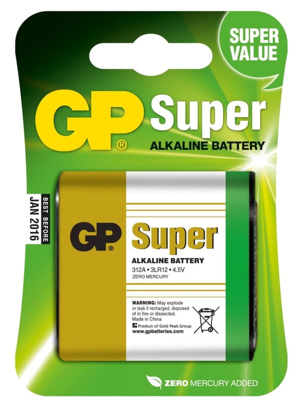 GP Super Alkaline 4,5V 1 Pack (B)