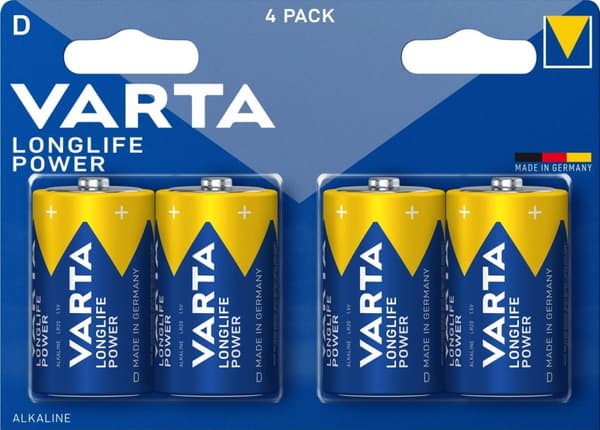 Varta Longlife Power D 4 Pack