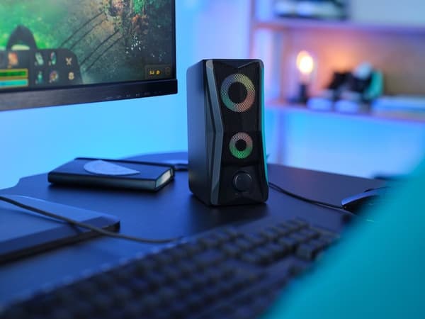 Trust GXT 606 Javv - Multimediahögtalare - RGB-belysning - 2.0 - Svart