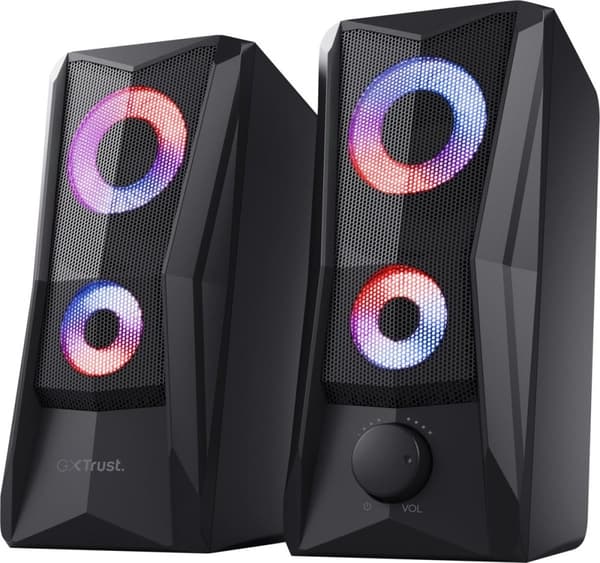 Trust GXT 606 Javv - Multimediehøjttalere - RGB belysning - 2.0 - Sort