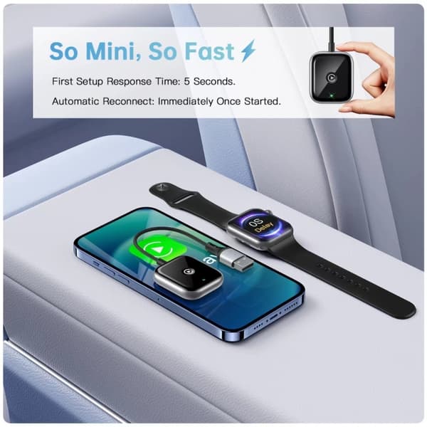 Lydadapter med CarPlay- og USB-forbindelse
