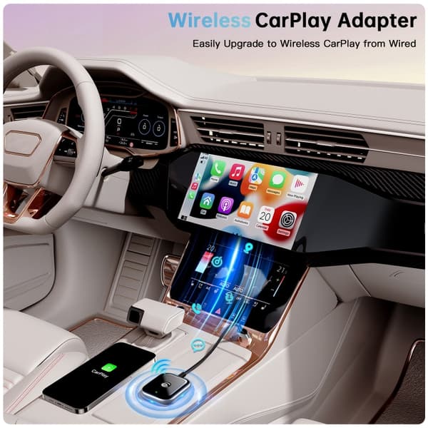Lydadapter med CarPlay- og USB-forbindelse