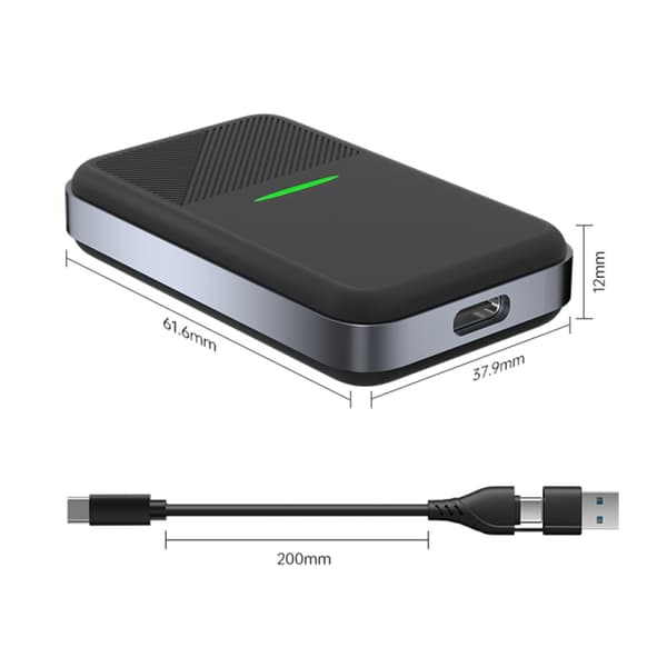 Ljudadapter för CarPlay och Android Auto med USB-C-ingång och 20cm kabel