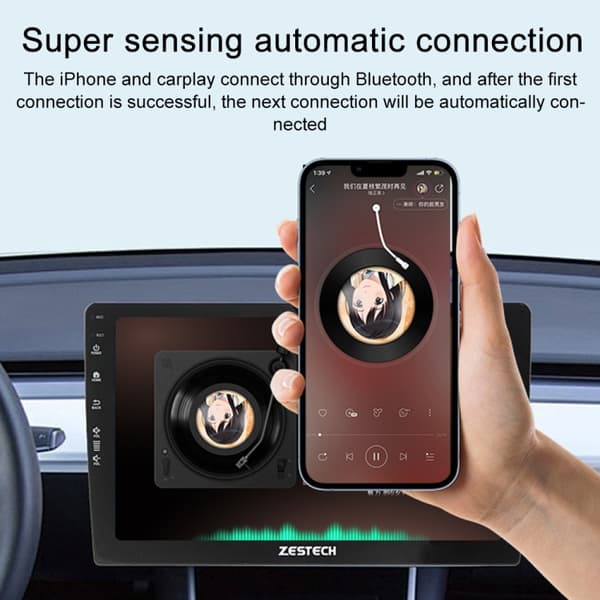 Lydadapter til CarPlay og Android Auto med USB-C-indgang og 20 cm kabel