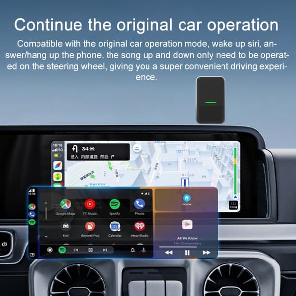 Lydadapter til CarPlay og Android Auto med USB-C-indgang og 20 cm kabel