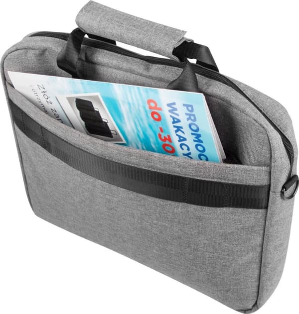 NATEC Mustela notebook-etui 39,6 cm (15,6") Messenger-etui Grå