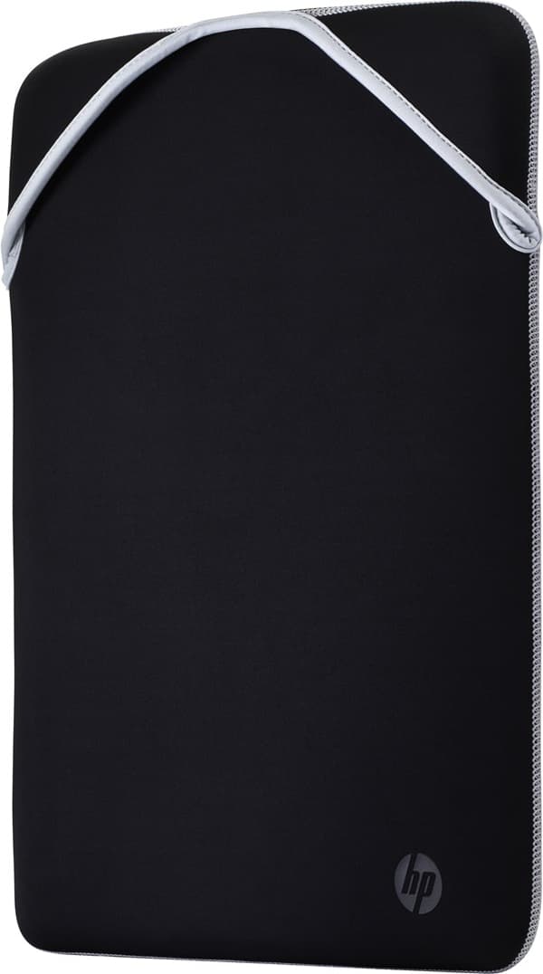 HP Vendbart Beskyttende Sølvfarvet Laptop-Etui 15,6" Sort, Sølv