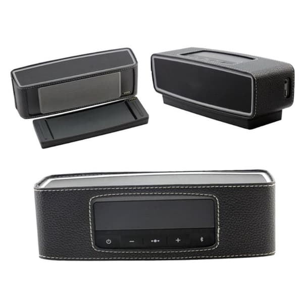 TD®-fodral Skyddande PU-hölje för högtalare BOSE-högtalare/ Mini-2 Bluetooth-högtalare Svart