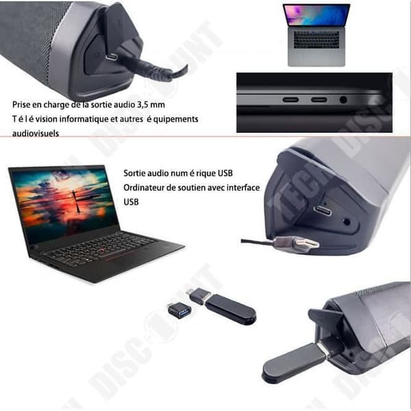 TD® Home audio och video bärbar mobiltelefon trådlös Bluetooth 4.2 högtalare super subwoofer surroundljud 3