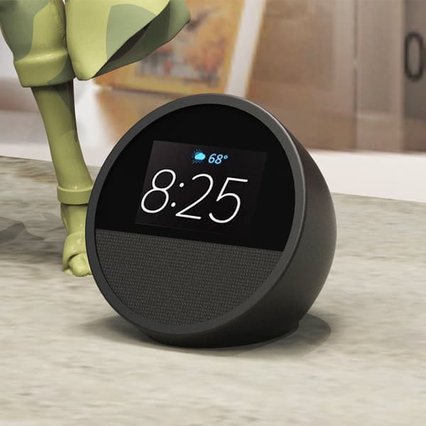 INF Skyddande silikonfodral för Echo Spot Smart Högtalare Svart