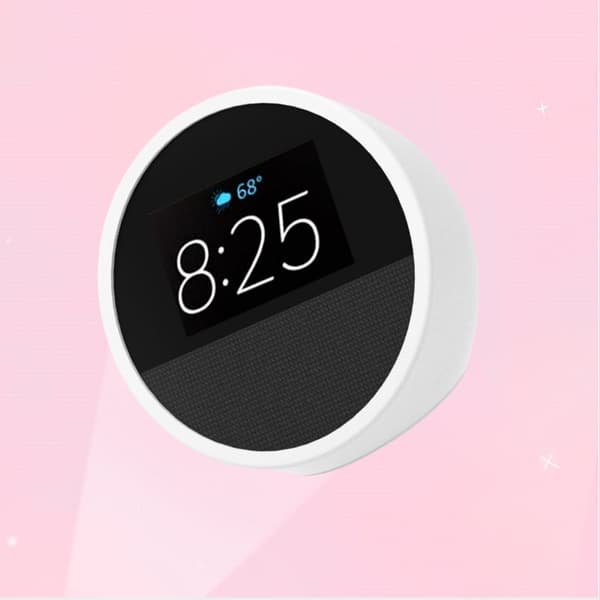 INF Skyddande silikonfodral för Echo Spot Smart Högtalare Vit
