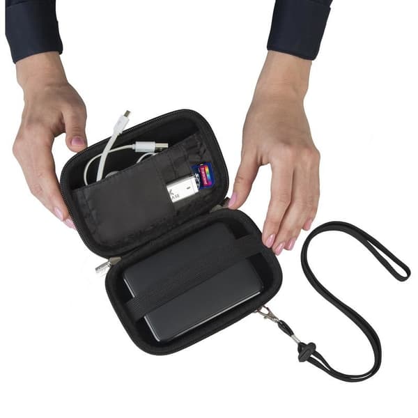 Rivacase 9101 10,9 cm (4,3 tum) Skalfodral Svart Polyester, Polyuretan