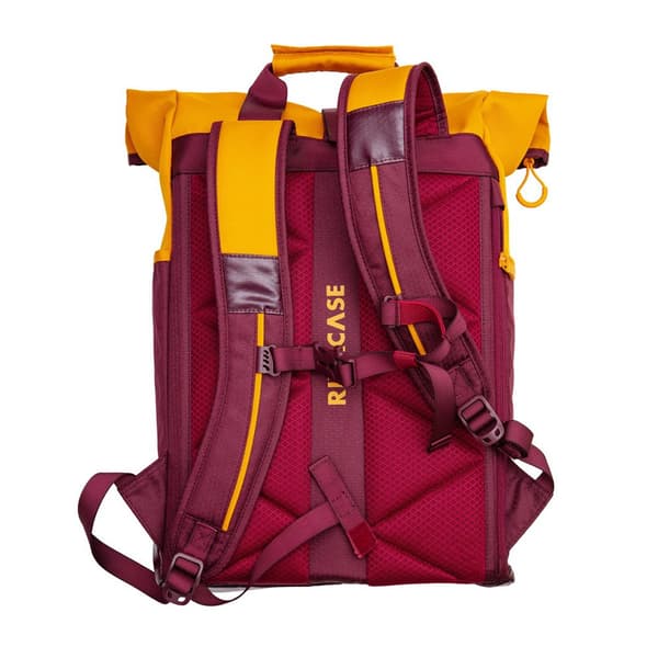 Laptoprygsæk 15,6" 25L Rivacase 5321 rødbrun-gul
