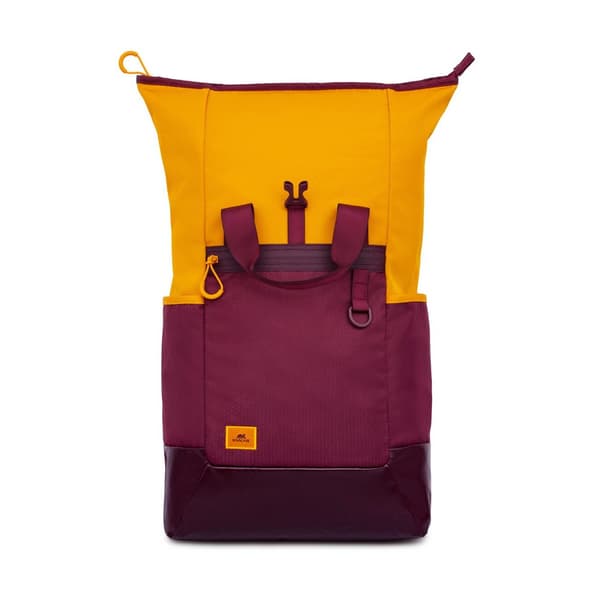 Laptoprygsæk 15,6" 25L Rivacase 5321 rødbrun-gul