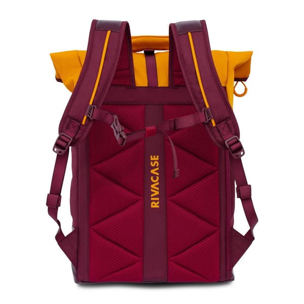 Laptoprygsæk 15,6" 25L Rivacase 5321 rødbrun-gul