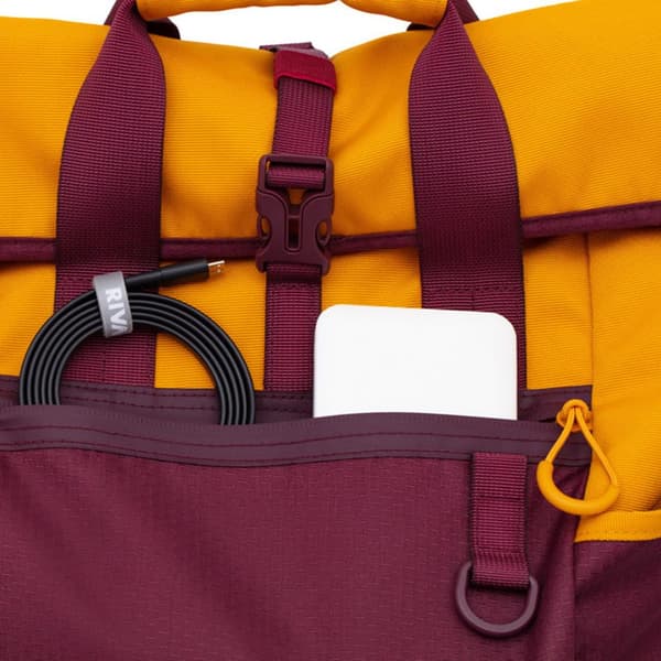 Laptoprygsæk 15,6" 25L Rivacase 5321 rødbrun-gul