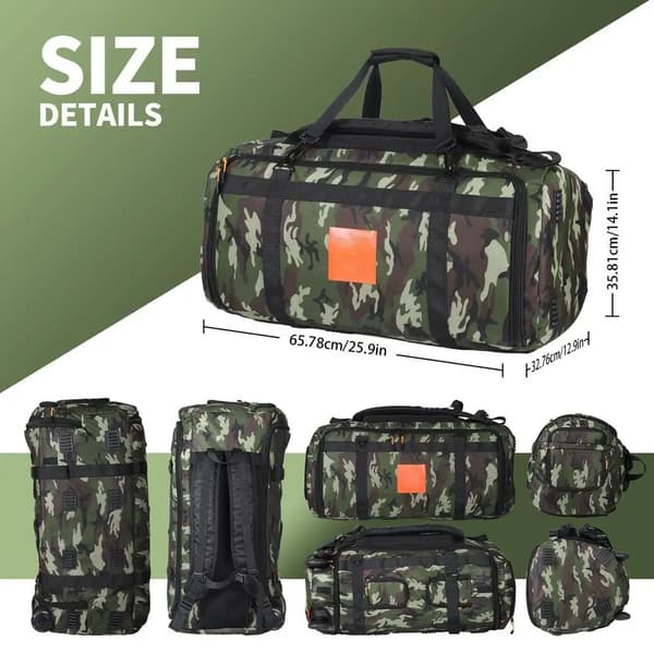 Bærbar Højttalerpose, Holdbart Plastik, Stilfuldt Camouflage Design,Kamuflage