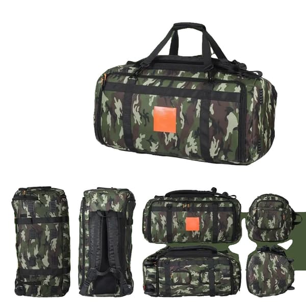 Bærbar Højttalerpose, Holdbart Plastik, Stilfuldt Camouflage Design,Kamuflage