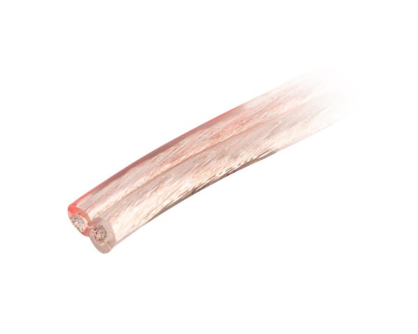 Högtalarkabel 2x 1.5mm² (25 Meter) Transparent