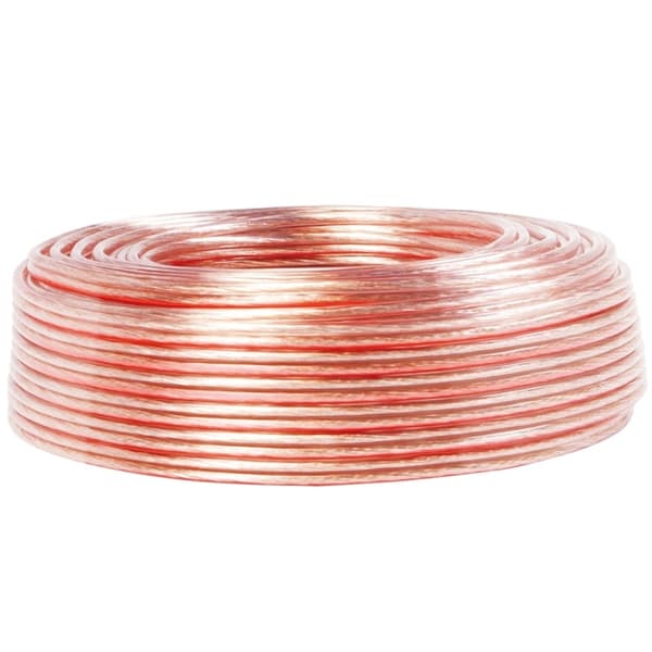 LogiLink Högtalarkabel 2x2,5 mm² 100m Transparent