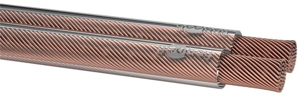 Goobay Højttalerkabel transparent CU 25 m rulle, tværsnit 2 x 1,5 mm²