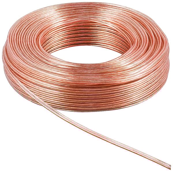 Goobay Højttalerkabel transparent CU 25 m rulle, tværsnit 2 x 1,5 mm²